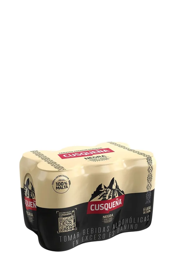 Cusqueña Negra lata 355 ml × 6, 6 × 355 ml