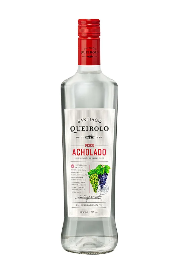 Pisco Santiago Queirolo Acholado, 750 ml